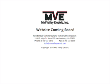 Tablet Screenshot of midvalleyelectric.net